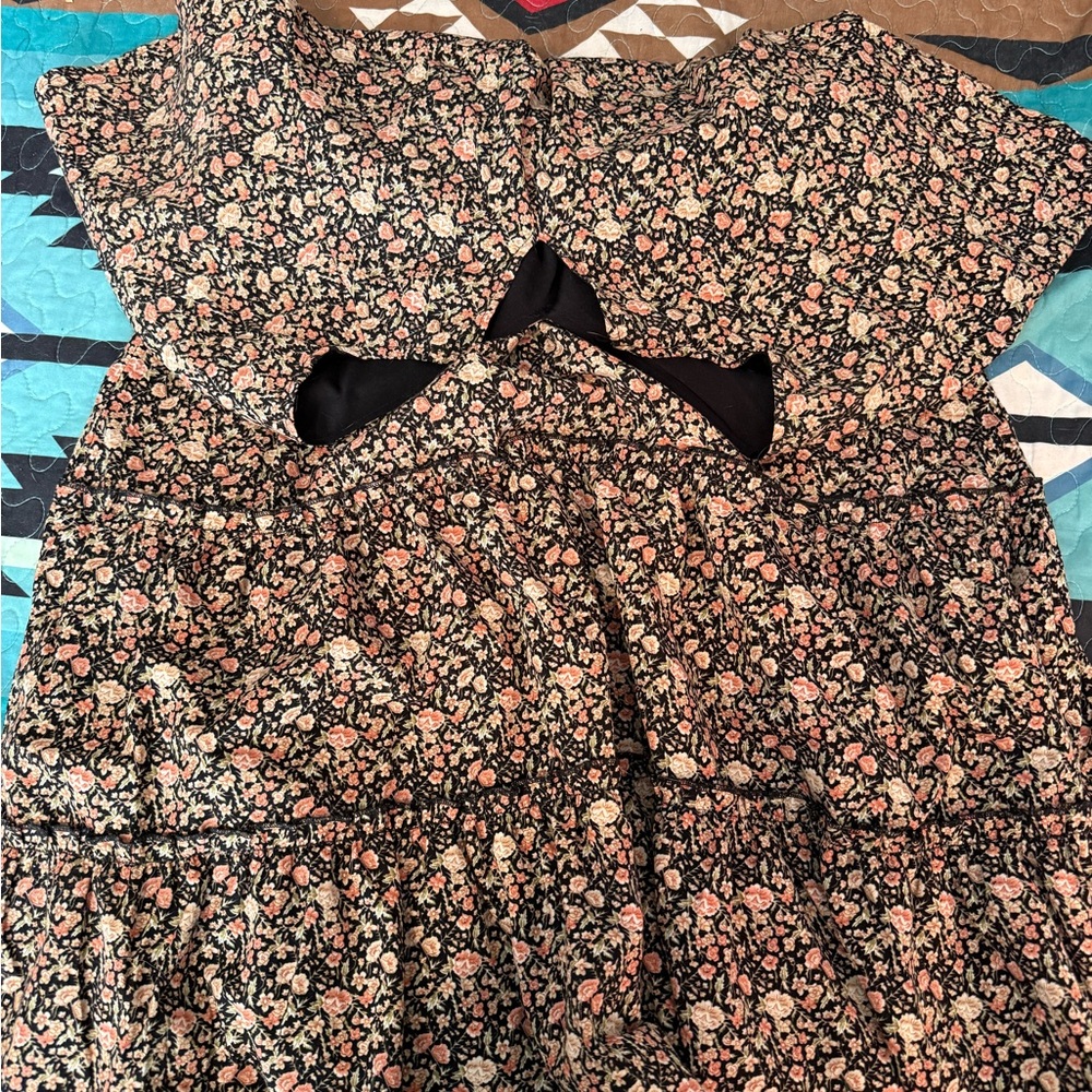 Mikarose Black and Floral Dress